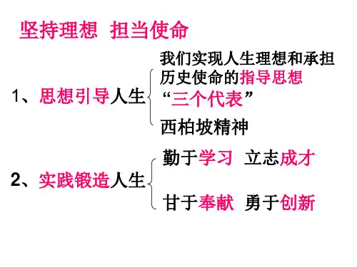 九年级政治坚持理想 担当使命1(PPT)5-4