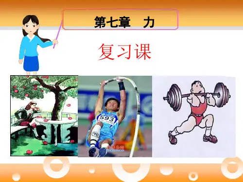 人教版八年级下册物理第七章力复习
