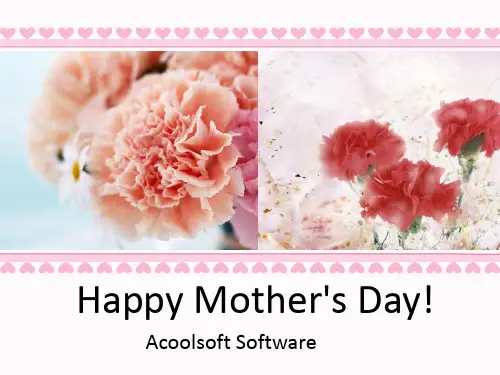 Mother’s Day感恩母亲节ppt模板(4套) pptx.