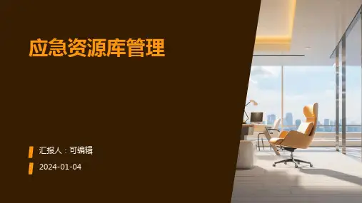 应急资源库管理