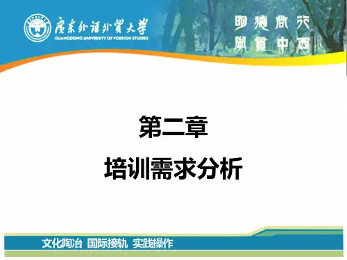 第二章 培训需求分析