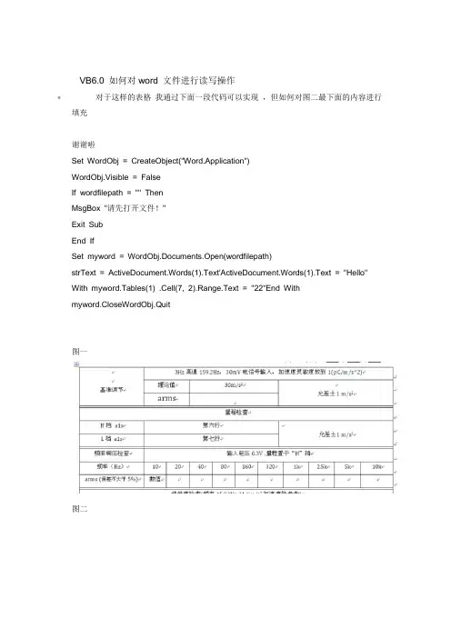 教你如何以VB对word 文件进行读写操作