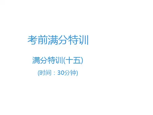2020年中考语文高分突破 满分特训15课件.ppt