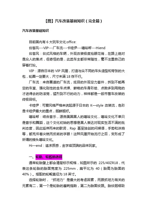 【图】汽车改装基础知识（完全篇）