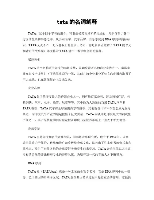 tata的名词解释