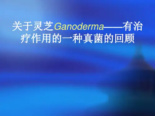 关于灵芝-----一种有药用价值的真菌