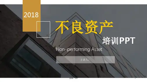 不良资产投资培训PPT课件