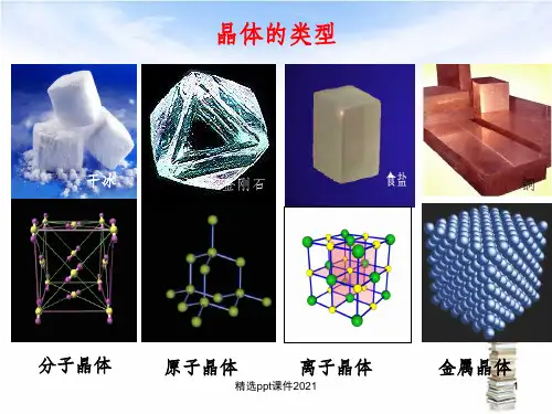 分子晶体和原子晶体ppt课件