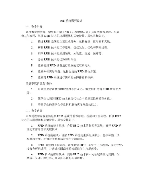 rfid系统课程设计