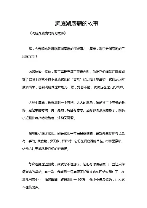 洞庭湖麋鹿的故事
