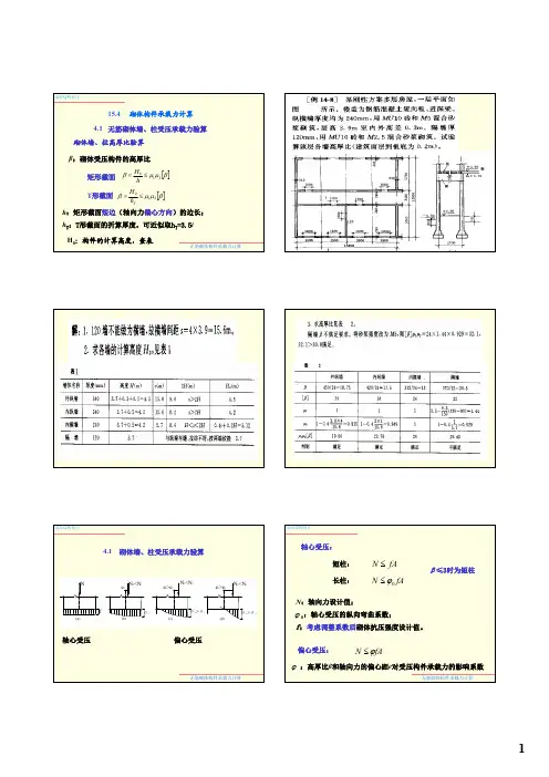 ch4混合结构设计 [混凝土砌体结构]