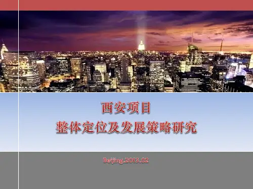 西安项目整体定位及发展策略研究课程