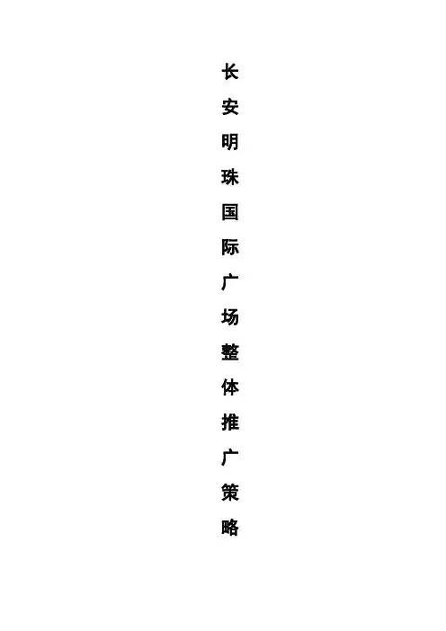 某国际广场整体推广策略
