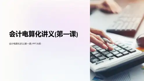 会计电算化讲义(第一课)