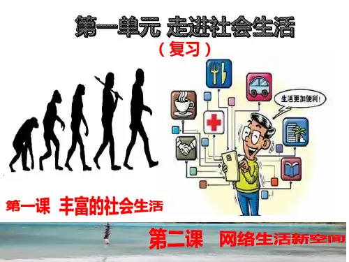 第一单元 走进社会生活 期末复习课件(含思维导图)-部编版道德与法治八年级上册