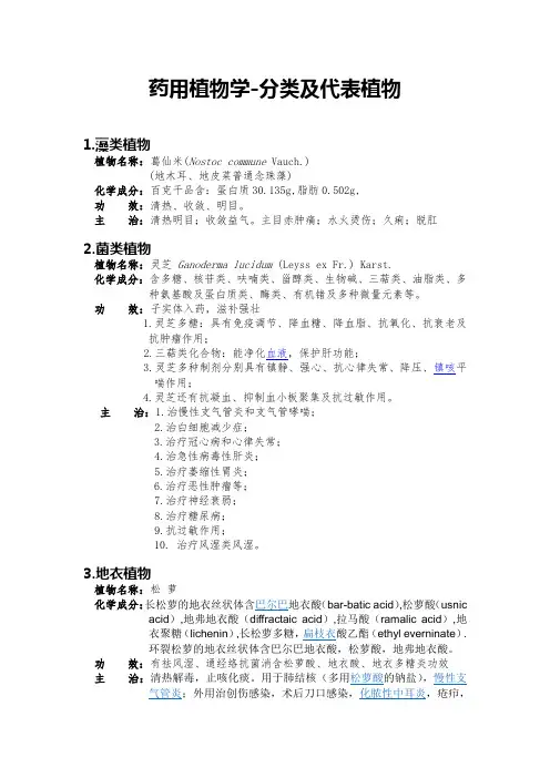药用植物学