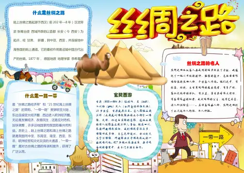 丝绸之路故事小报海报手抄报 (10)