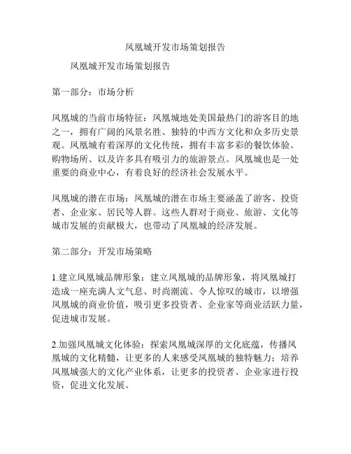 凤凰城开发市场策划报告