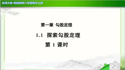 《探索勾股定理第1课时》公开课教学PPT课件【北师大版八年级数学上册】
