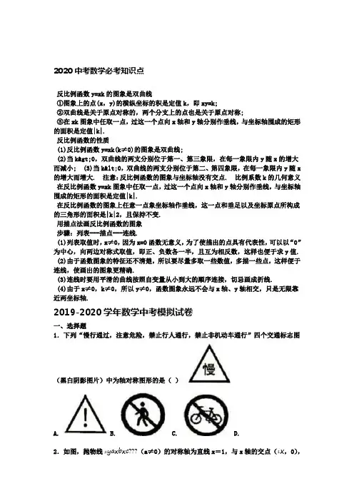 2020中考数学必考知识点