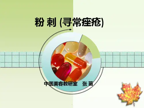 粉刺ppt课件
