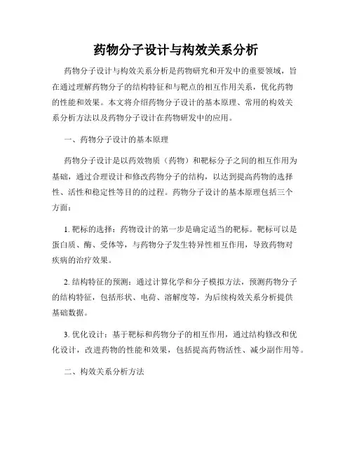 药物分子设计与构效关系分析