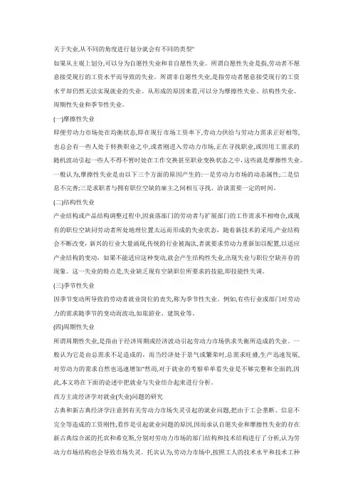 失业理论