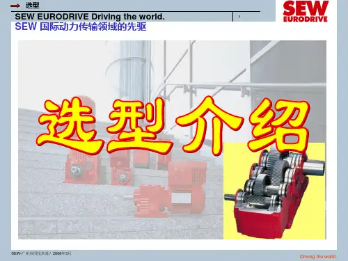 SEW电机选型资料PPT课件