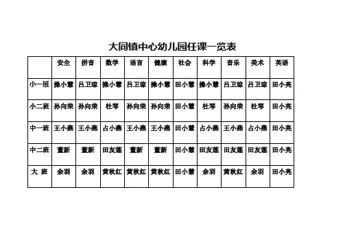 任课表(5)