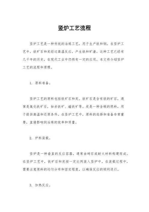 竖炉工艺流程