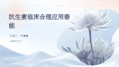 抗生素临床合理应用泰能
