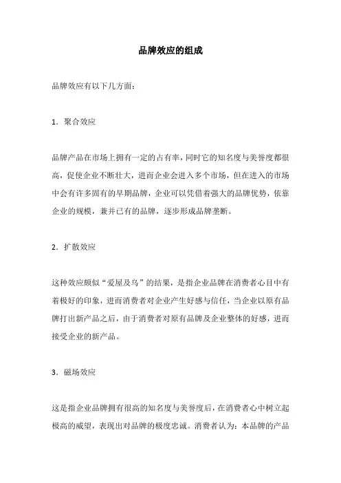 品牌效应的组成