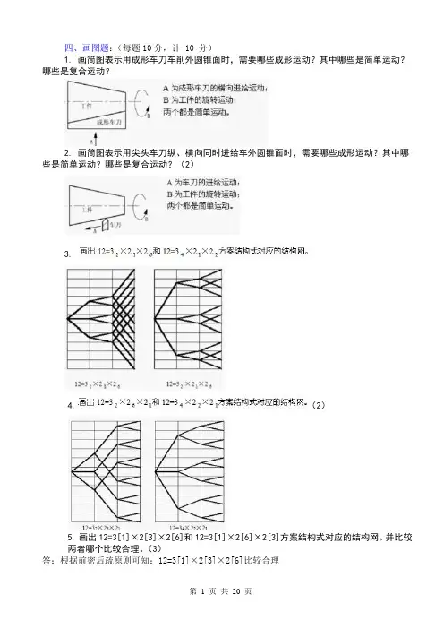 《金属切削机床》大题3