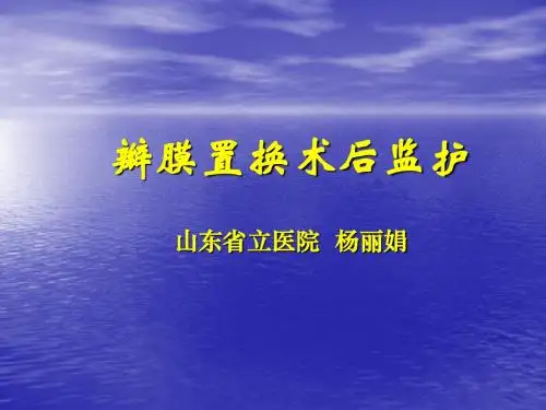 瓣膜置换术后监护