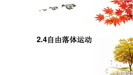 自由落体运动ppt课件