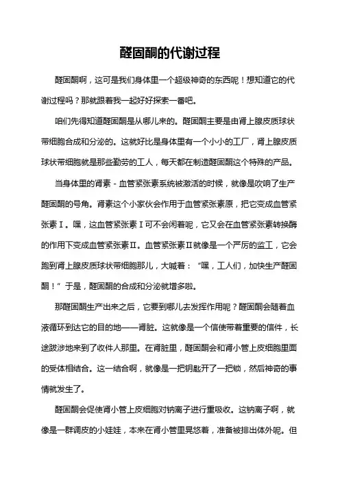 醛固酮的代谢过程