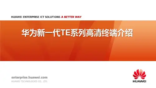 华为视讯高清终端TE系列 技术主打胶片