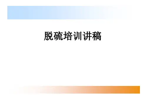 脱硫培训讲稿