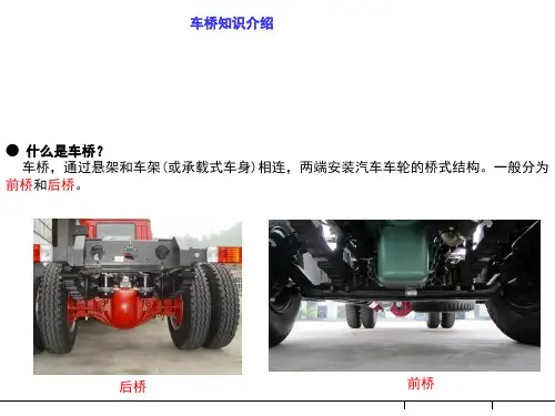 车桥知识介绍