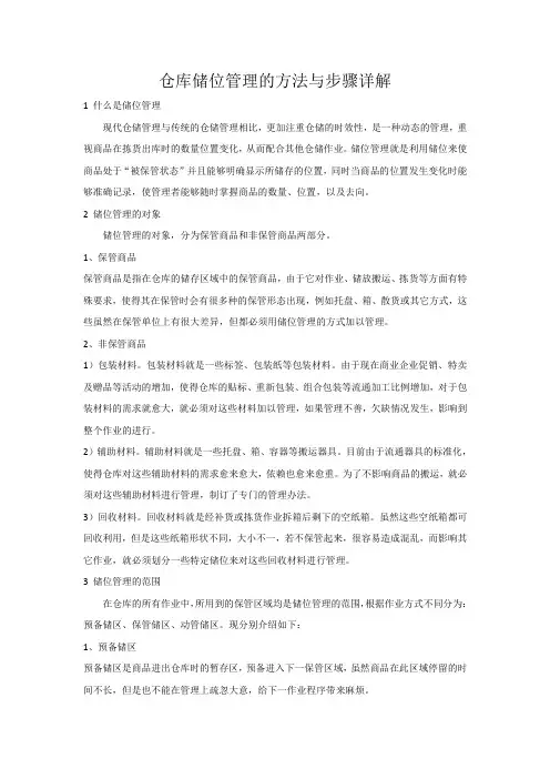 仓库储位管理的方法与步骤详解