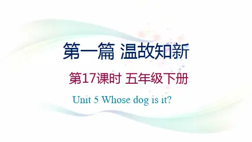 复习课件-五年级下册Unit5人教(PEP)(共15张PPT)