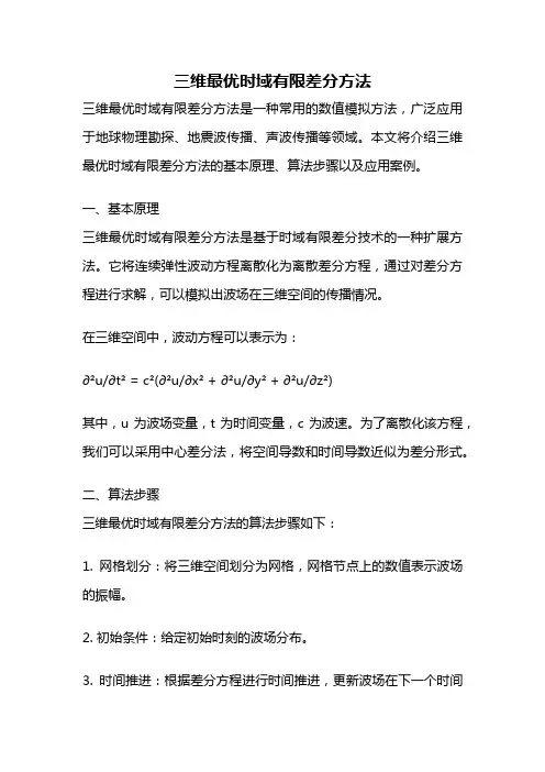 三维最优时域有限差分方法
