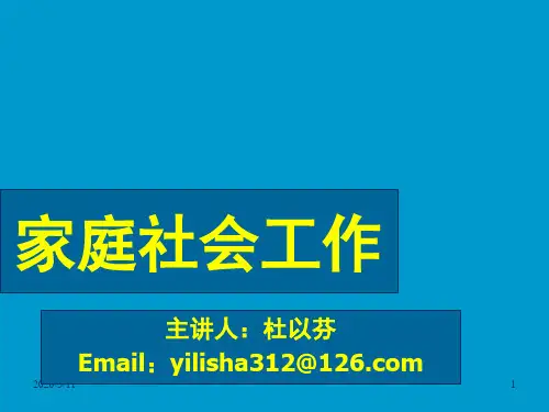 15、家庭治疗理论——结构式家庭治疗法2012