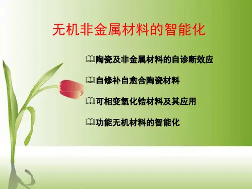 无机非金属材料的智能化