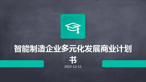 智能制造企业多元化发展商业计划书