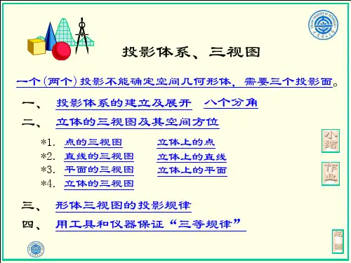 《工程制图》投影体系 三视图