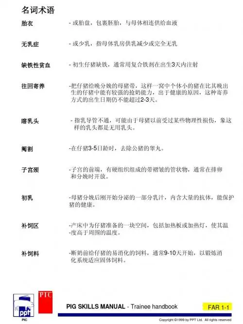 名词术语