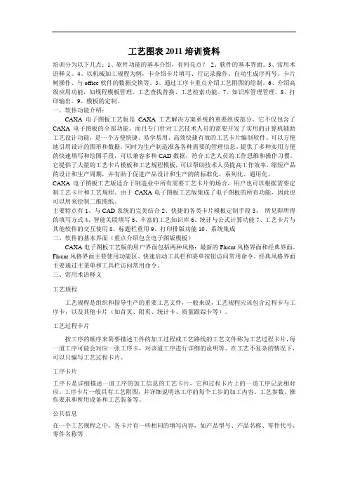 2011工艺图表培训