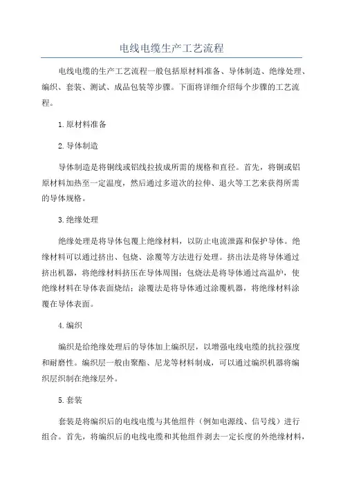 电线电缆生产工艺流程