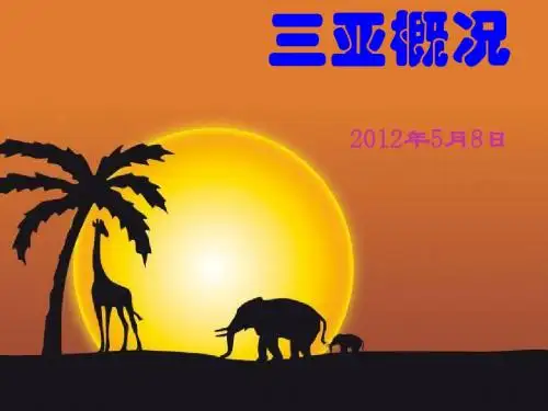三亚概况.PPT文件,值得收藏、拥有